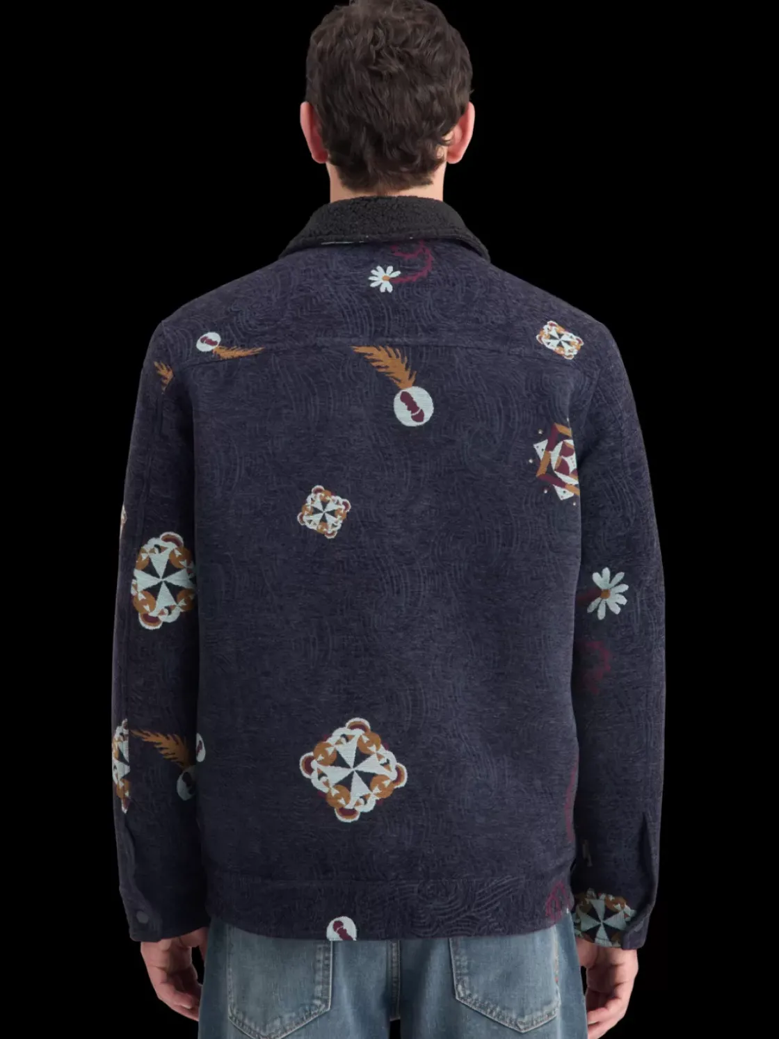 SWIRL POETRY JACQUARD TRUCKER-Scotch & Soda Outlet