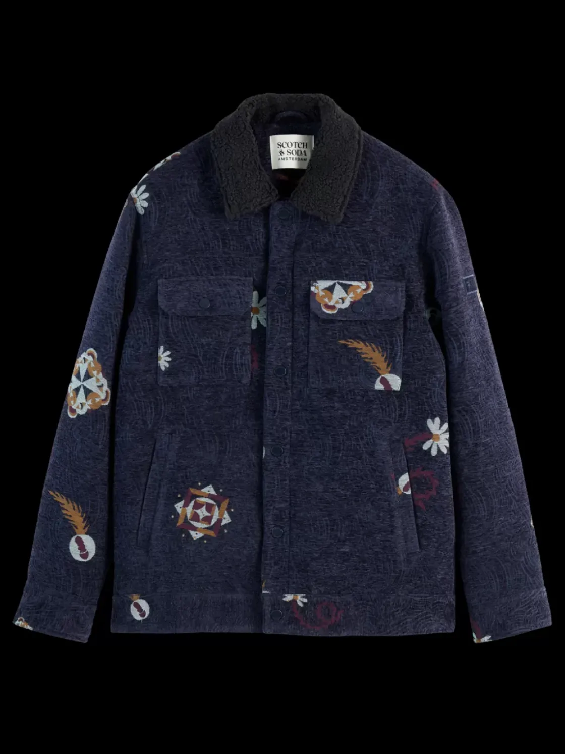 SWIRL POETRY JACQUARD TRUCKER-Scotch & Soda Outlet