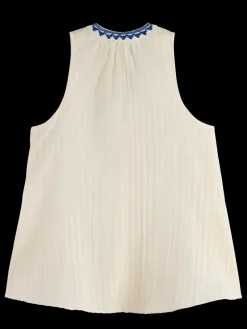 TANK TOP WITH TAPE DETAIL-Scotch & Soda New