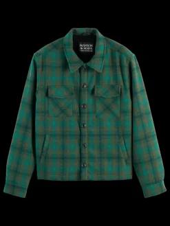 TEDDY LINED CHECKED OVERSHIRT-Scotch & Soda Hot