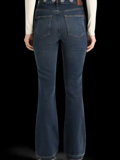 THE CHARM FLARED JEANS WITH EMBROIDERY DETAILS - ROAD  TRIP-Scotch & Soda Sale