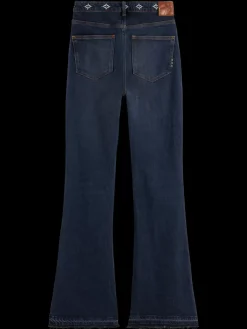 THE CHARM FLARED JEANS WITH EMBROIDERY DETAILS - ROAD  TRIP-Scotch & Soda Sale