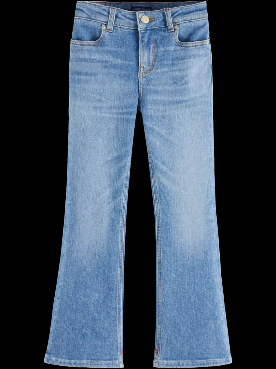 The charm high-rise classic flared jeans - sea and sky-Scotch & Soda New
