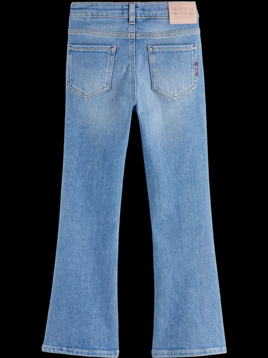 The charm high-rise classic flared jeans - sea and sky-Scotch & Soda New