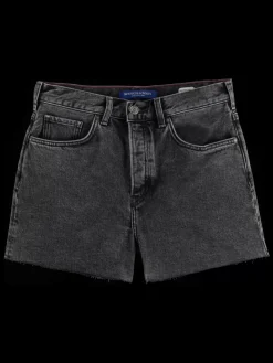 THE RAY 5 POCKET LOW RISE DENIM SHORT - WASHED BLACK-Scotch & Soda Clearance