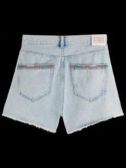 THE RAY 5 POCKET LOW RISE DENIM SHORT - SEA STAR-Scotch & Soda Discount