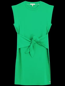 TIE WAIST MINI JERSEY DRESS-Scotch & Soda Online