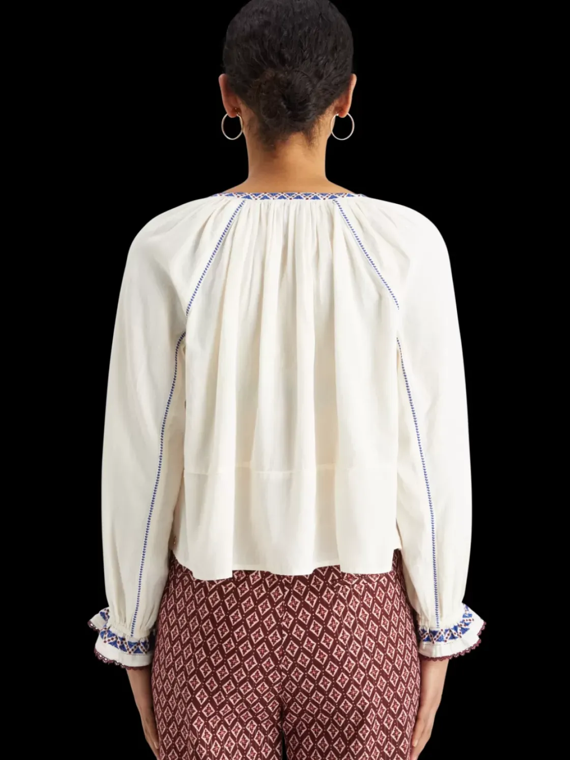 Top with embroidery details-Scotch & Soda New