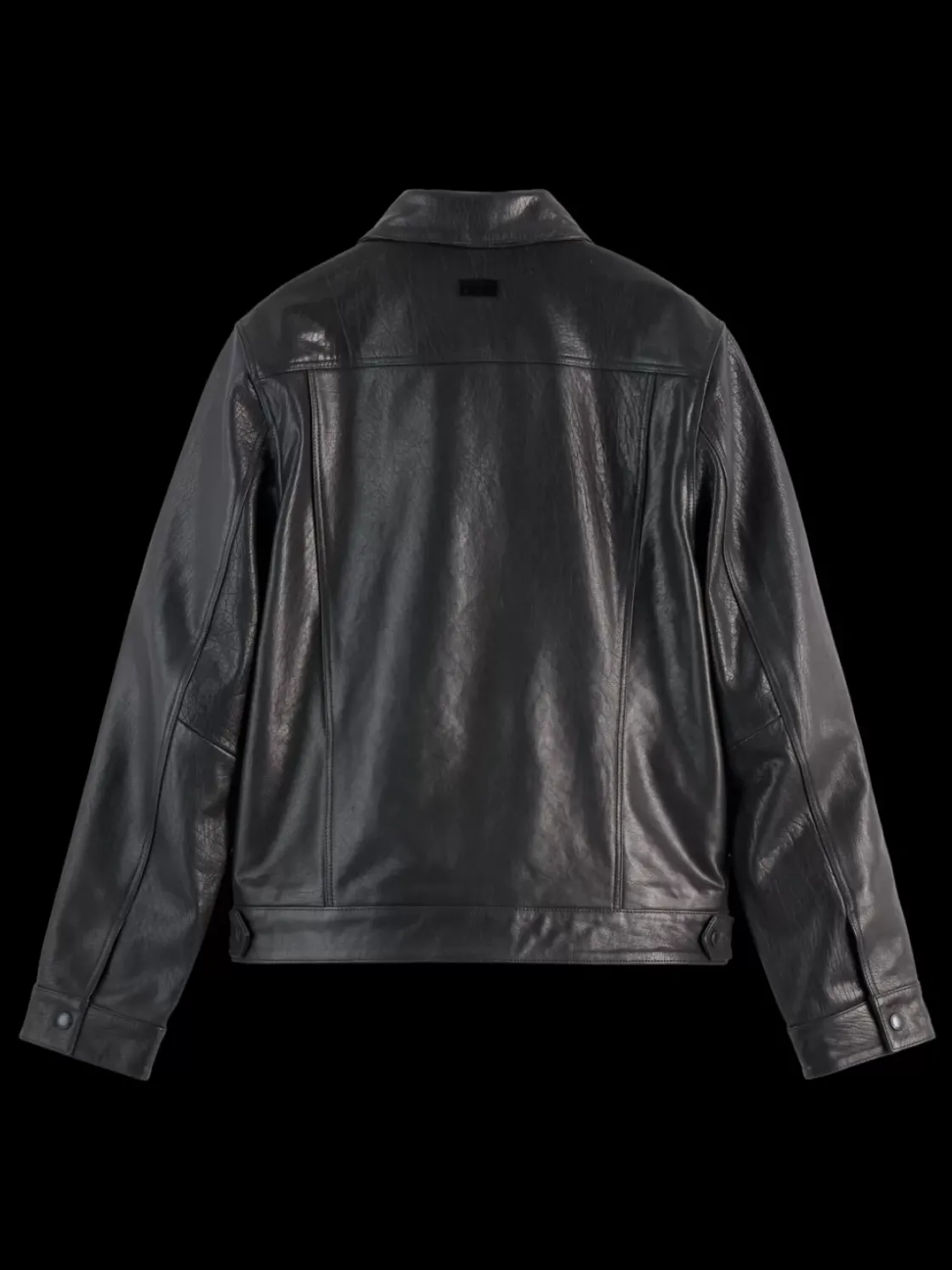 TRUCKER LEATHER JACKET-Scotch & Soda Fashion
