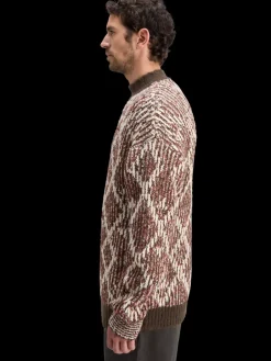 TURTLE NECK JACQUARD EXTRA DROPPED SHOULDER SWEATER-Scotch & Soda Discount