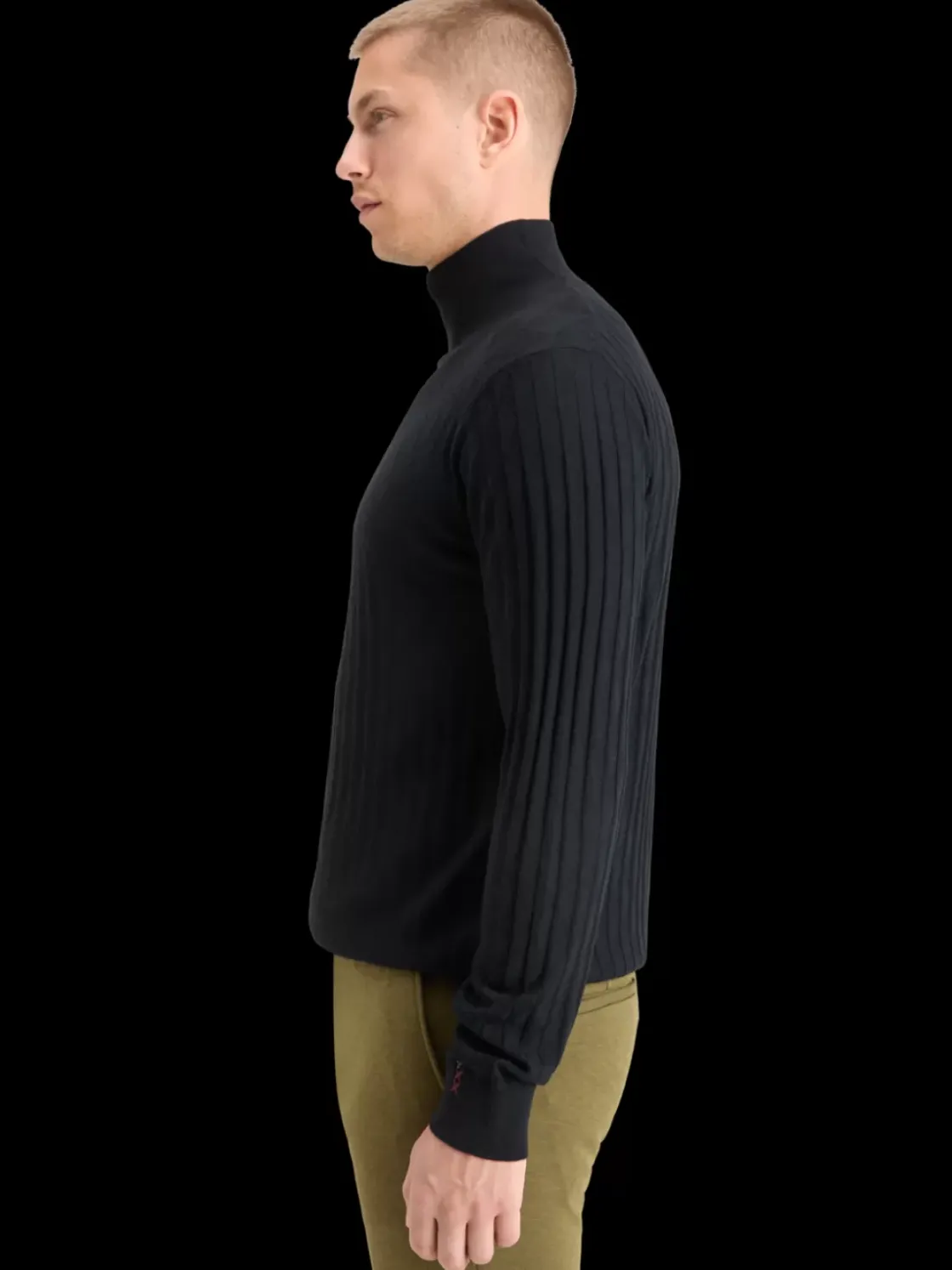 TURTLE NECK REGULAR FIT RELIEF STITCH SWEATER-Scotch & Soda Hot