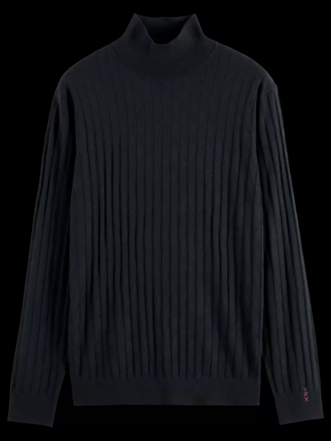 TURTLE NECK REGULAR FIT RELIEF STITCH SWEATER-Scotch & Soda Hot