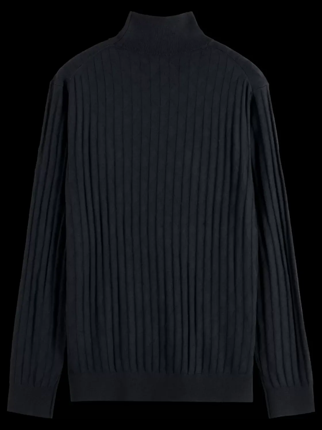 TURTLE NECK REGULAR FIT RELIEF STITCH SWEATER-Scotch & Soda Hot