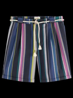 Twilt - blanket-striped cotton-twill short-Scotch & Soda Clearance