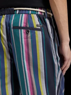 Twilt - blanket-striped cotton-twill short-Scotch & Soda Clearance