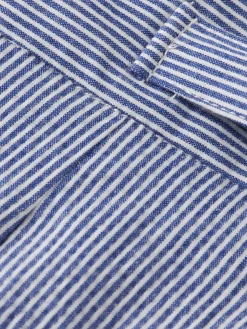 Twilt-  striped cotton-blend pleated seersucker short-Scotch & Soda Hot