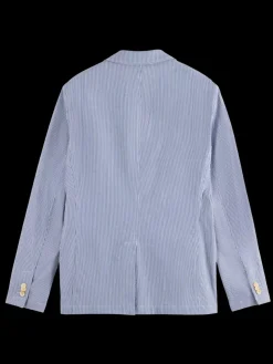 Unconstructed striped seersucker blazer-Scotch & Soda Best