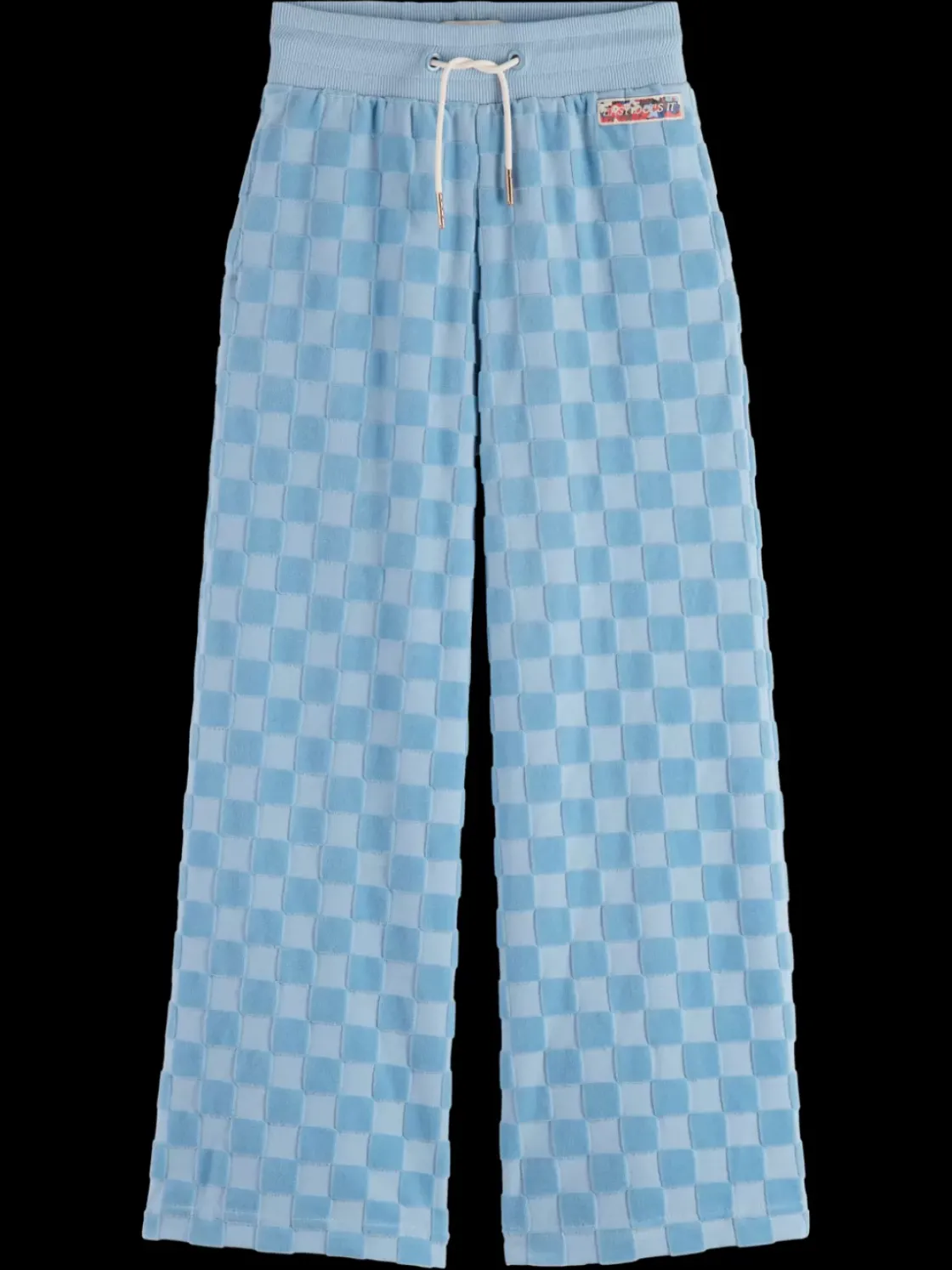 VELOUR CHECKERBOARD JOGGER-Scotch & Soda Clearance