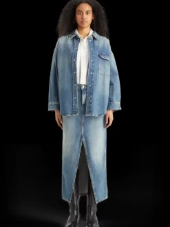 Vintage washed denim overshirt - frisco nights-Scotch & Soda Sale