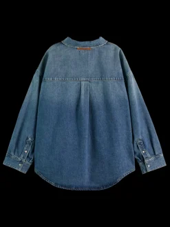 Vintage washed denim overshirt - frisco nights-Scotch & Soda Sale