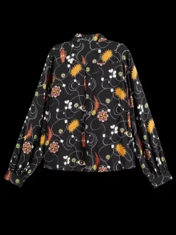 VISCOSE PRINTED BALLOON SLEEVE SHIRT-Scotch & Soda Sale