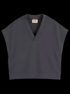 V-NECK SLEEVELESS MODAL SWEATSHIRT-Scotch & Soda Clearance