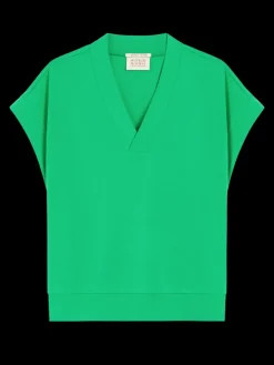 V-NECK SLEEVELESS MODAL SWEATSHIRT-Scotch & Soda Clearance