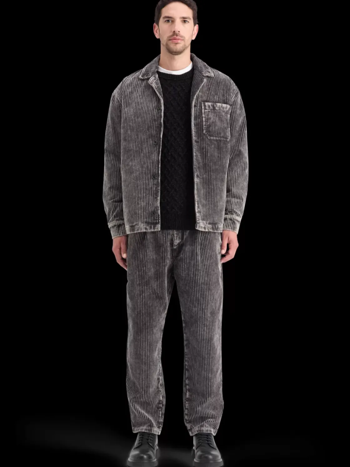 WASHED CORDUROY JACKET WITH DETACHABLE INNER GILET-Scotch & Soda Fashion