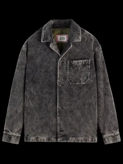 WASHED CORDUROY JACKET WITH DETACHABLE INNER GILET-Scotch & Soda Fashion