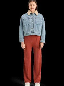 WASHED DENIM JACKET WITH SHERPA DETAILS-Scotch & Soda Outlet