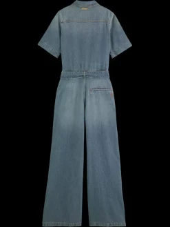 Washed denim workwear jumpsuit-Scotch & Soda Sale
