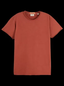 WASHED EMBROIDERED T-SHIRT-Scotch & Soda Fashion