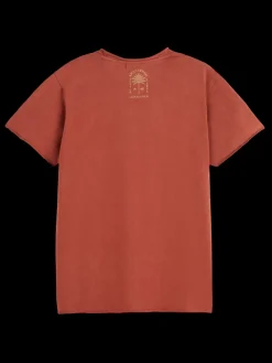 WASHED EMBROIDERED T-SHIRT-Scotch & Soda Fashion