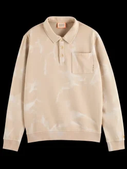Washed polo collar sweatshirt-Scotch & Soda Discount