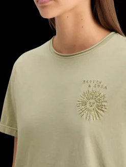 WASHED WITH CHEST ARTWORK RELAXED FIT T-SHIRT-Scotch & Soda Discount