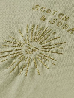 WASHED WITH CHEST ARTWORK RELAXED FIT T-SHIRT-Scotch & Soda Discount