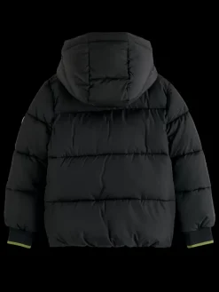 WATER REPELLENT HOODED PUFFER JACKET-Scotch & Soda Online