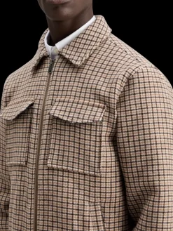 Wool blend zip-thru overshirt-Scotch & Soda Hot