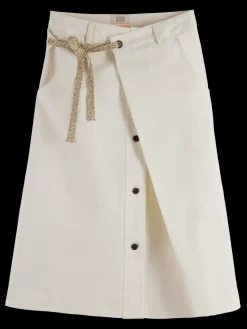 WRAP FRONT MIDI SKIRT-Scotch & Soda Best