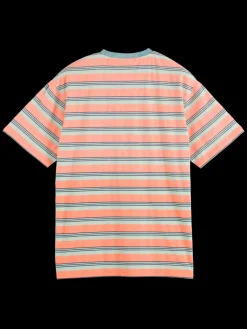 Yarn dye stripe pocket t-shirt-Scotch & Soda Fashion