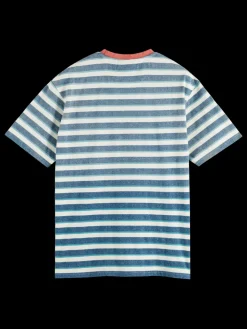 Yarn dye stripe pocket t-shirt-Scotch & Soda Fashion