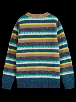 YARN-DYED STRIPED STRUCTURED PULLOVER-Scotch & Soda Outlet
